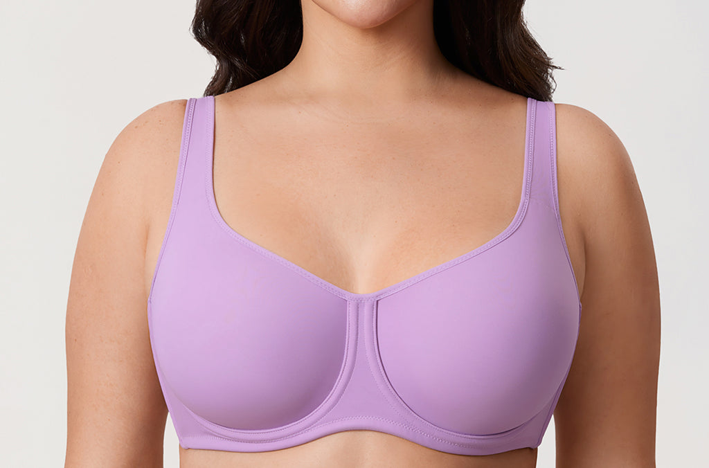 Women's Supportive Full Coverage Bra Beige