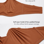 Women's Supportive Unlined Strapless Bra Beige