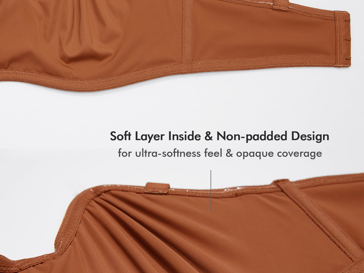 Women's Supportive Unlined Strapless Bra Beige