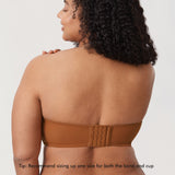 Women's Supportive Unlined Strapless Bra Beige