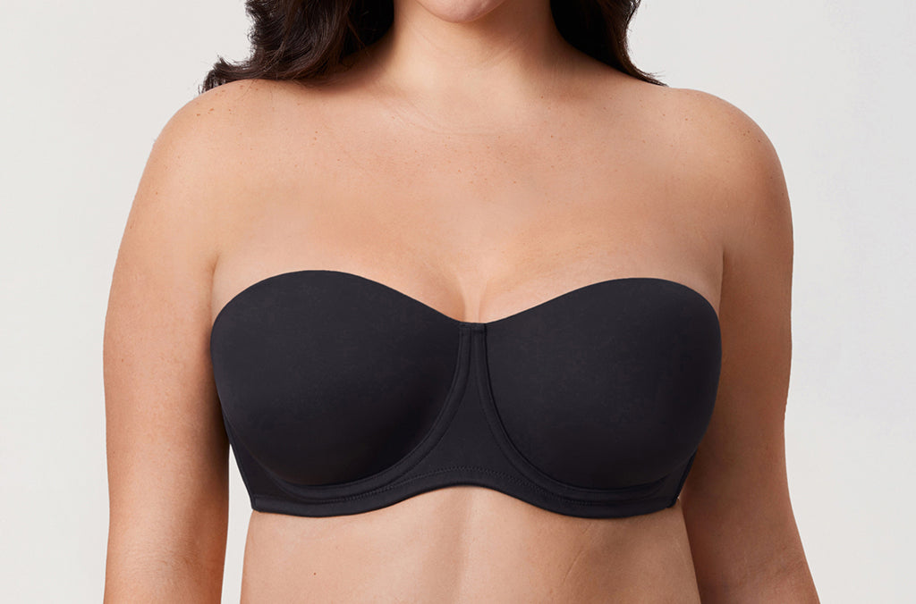 Women's Supportive Unlined Strapless Bra White