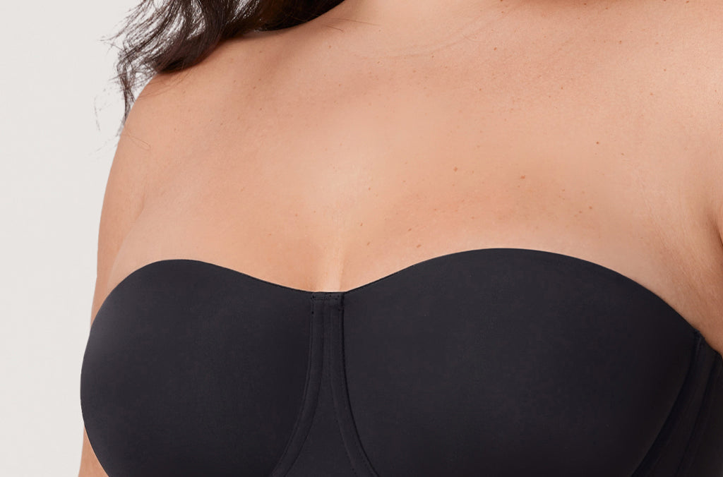 Women's Supportive Unlined Strapless Bra White