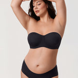 Women's Supportive Unlined Strapless Bra White