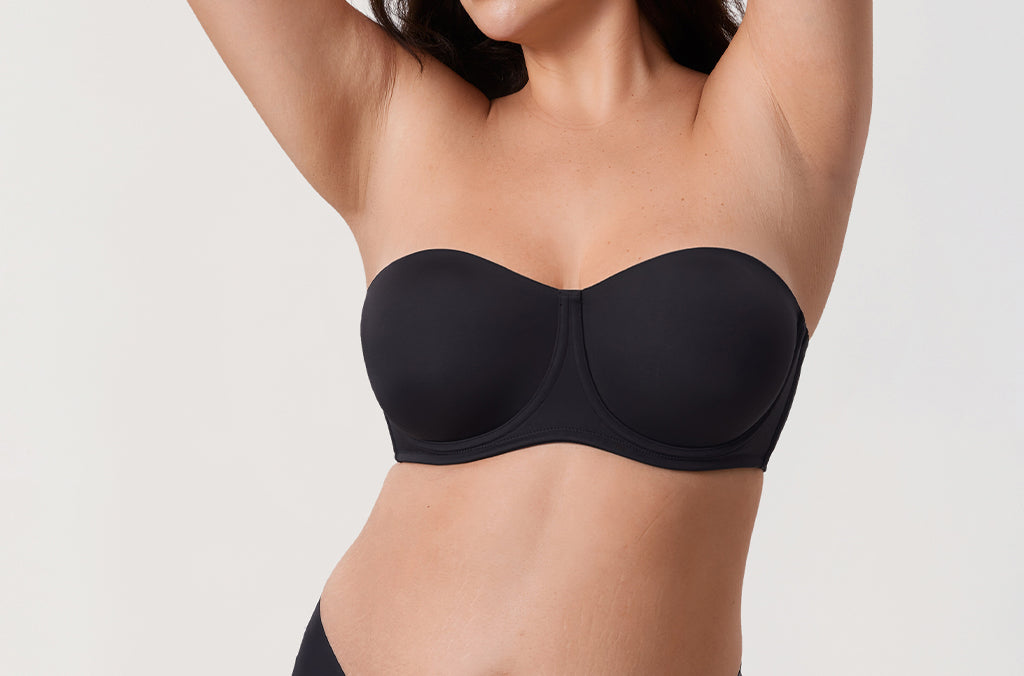 Women's Supportive Unlined Strapless Bra White