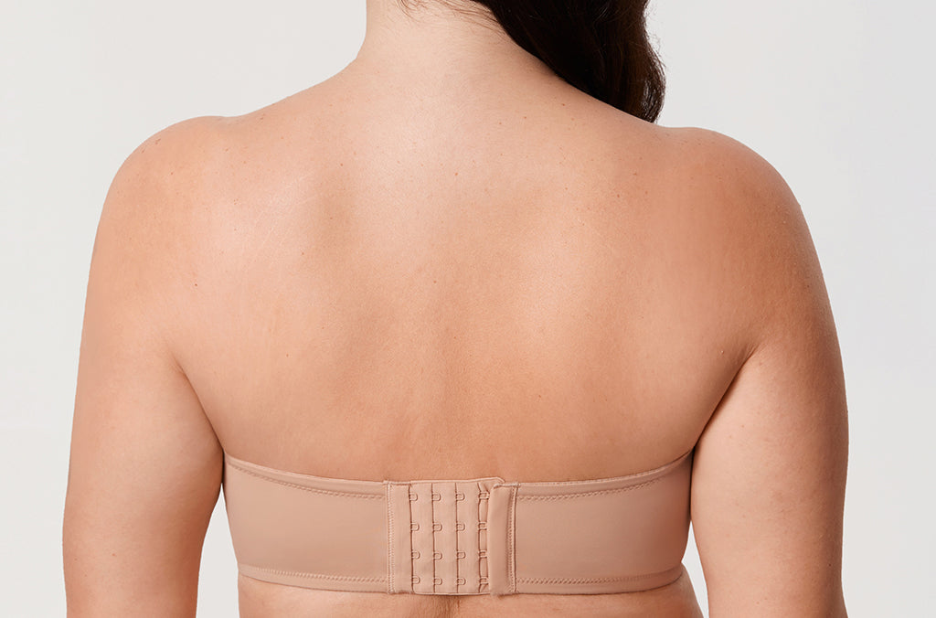 Women's Supportive Unlined Strapless Bra Beige