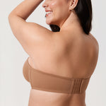Women's Supportive Unlined Strapless Bra Beige