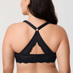 Women's Vintage Lace Racerback Bra Black