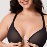 Women's Vintage Lace Racerback Bra Black