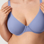 Women's Everyday Plunge Underwire Bra Frost Blue