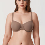 Women's Everyday Underwire Balconette Bra Beige