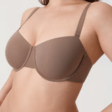 Women's Everyday Underwire Balconette Bra Beige