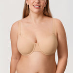 Women's Everyday Underwire Balconette Bra Beige