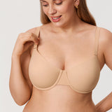 Women's Everyday Underwire Balconette Bra Beige