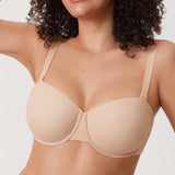 Women's Everyday Underwire Balconette Bra Beige