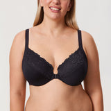 Women's Lace Front Closure Posture Bra Rose Smoked