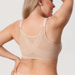 Women's Lace Front Closure Posture Bra Rose Smoked