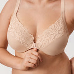 Women's Lace Front Closure Posture Bra Rose Smoked