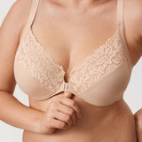 Women's Lace Front Closure Posture Bra Rose Smoked