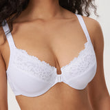 Women's Lace Front Closure Posture Bra Rose Smoked