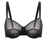 Women's Sheer Mesh Balconette Bra Orchid Hush