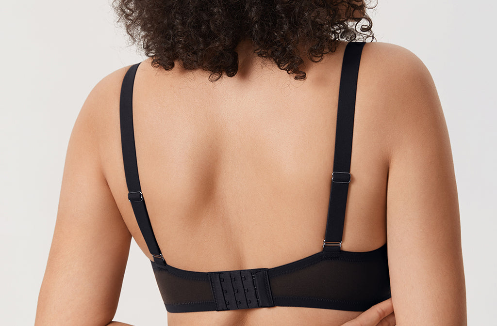 Women's Sheer Mesh Balconette Bra Orchid Hush