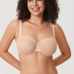 Women's Sheer Mesh Balconette Bra Orchid Hush