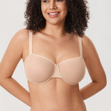 Women's Sheer Mesh Balconette Bra Orchid Hush