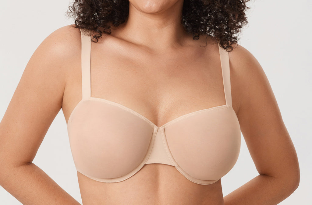 Women's Sheer Mesh Balconette Bra Orchid Hush