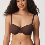Women's Sheer Mesh Balconette Bra Orchid Hush