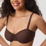 Women's Sheer Mesh Balconette Bra Orchid Hush
