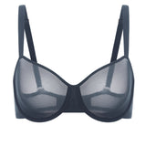 Women's Sheer Mesh Balconette Bra Orchid Hush