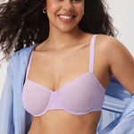 Women's Sheer Mesh Balconette Bra Orchid Hush