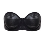 Women's Mesh Unlined Strapless Bra White