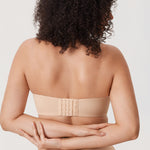 Women's Mesh Unlined Strapless Bra White