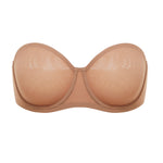 Women's Mesh Unlined Strapless Bra White