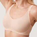 Women's Mesh Monowire Full Coverage Bra - Underwire & Unlined Black
