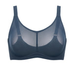 Women's Mesh Monowire Full Coverage Bra - Underwire & Unlined Black