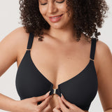 Women's Convertible X-Back Front Closure Bra - Underwire/Unlined/Racerback Beige