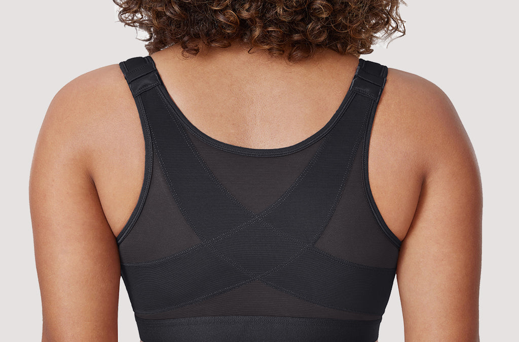 Women's X-shaped Back Posture Bra Brown Purple