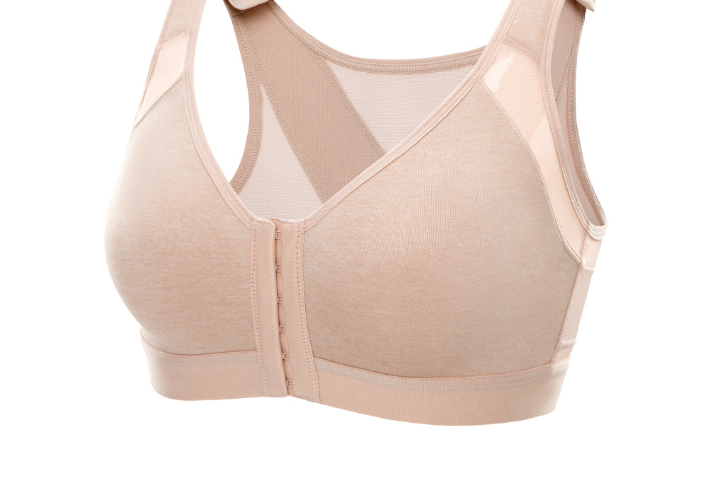 Women's X-shaped Back Posture Bra Soft Tan