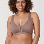 Women's X-shaped Back Posture Bra Brown Purple