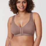 Women's X-shaped Back Posture Bra Brown Purple