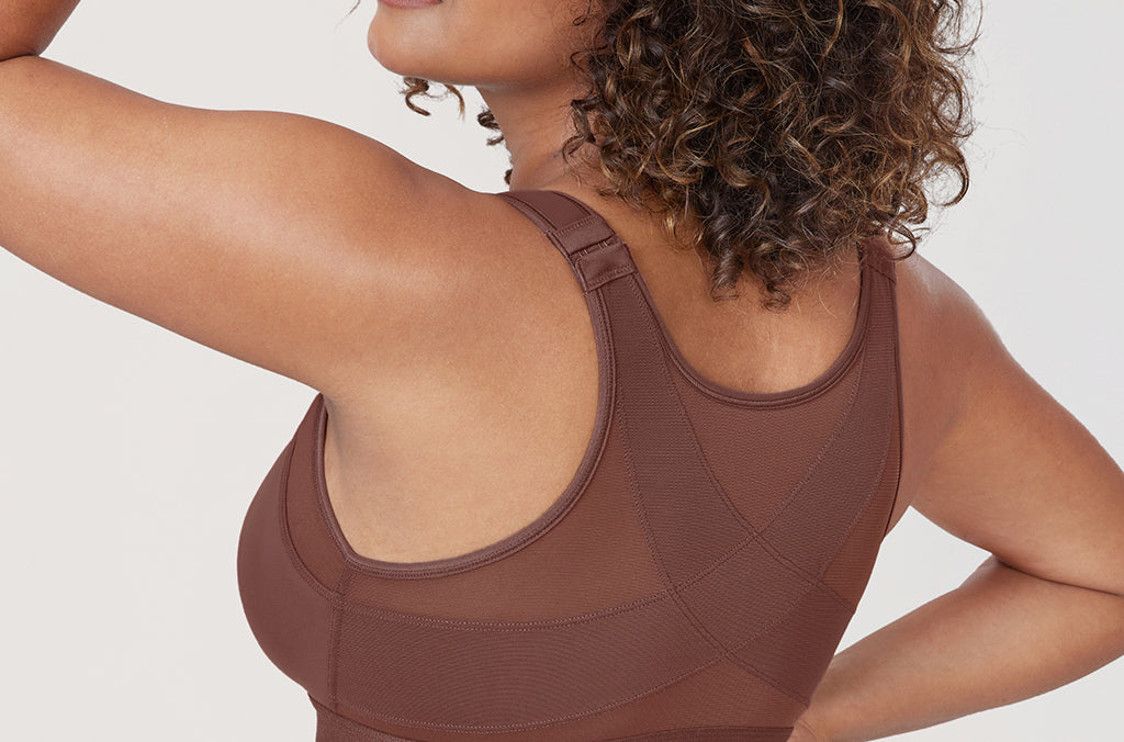 Women's X-shaped Back Posture Bra Soft Tan