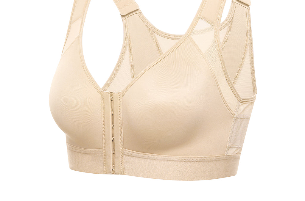 Women's X-shaped Back Posture Bra Beige