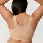Women's X-shaped Back Posture Bra Beige