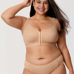Women's X-shaped Back Posture Bra Beige